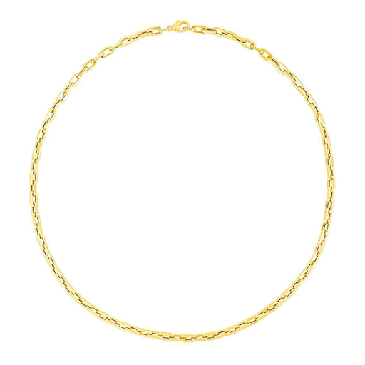 Bids.com 14k Yellow Gold Paperclip Chain Necklace Necklaces White Smoke 18 / Yellow Gold