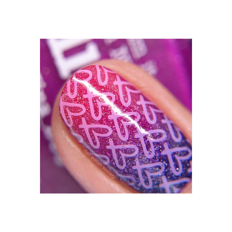 UberChic Beauty Collection 27 Stamping Plate Maroon