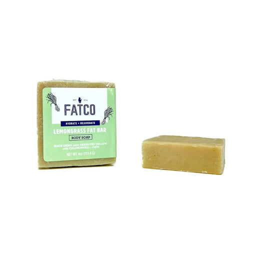 FATCO Skincare Products Lemongrass Fat Bar, 4 Oz White Smoke