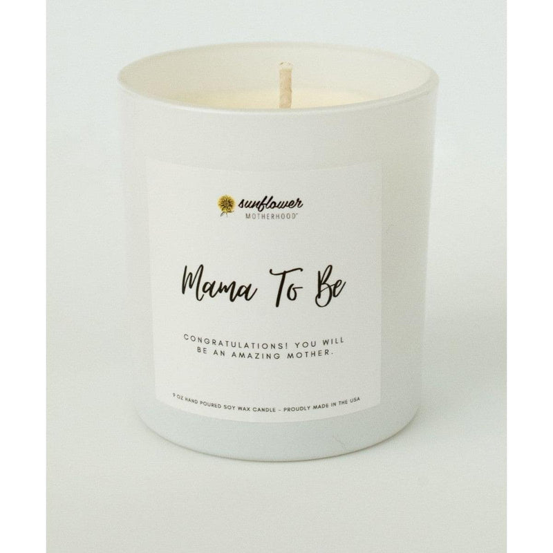 Sunflower Motherhood Mama To Be Pregnancy Candle Candles Light Gray