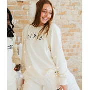 Sunflower Motherhood Tired Sweatshirt Clothing Light Gray Small / Black,Small / Cream,Medium / Black,Medium / Cream,Large / Black,Large / Cream,Extra Large / Black,Extra Large / Cream