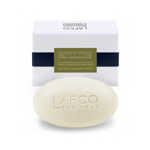 Lafco Lafco New York Sage & Walnut Bath Soap 8.5oz Bath Soap Antique White