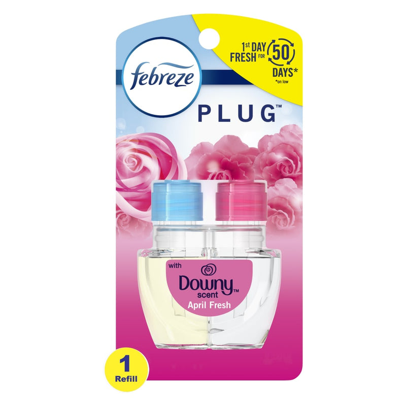 Febreze Febreze Plug Downy April Fresh Scented Oil Refill 26 Ml Air Fresheners White Smoke