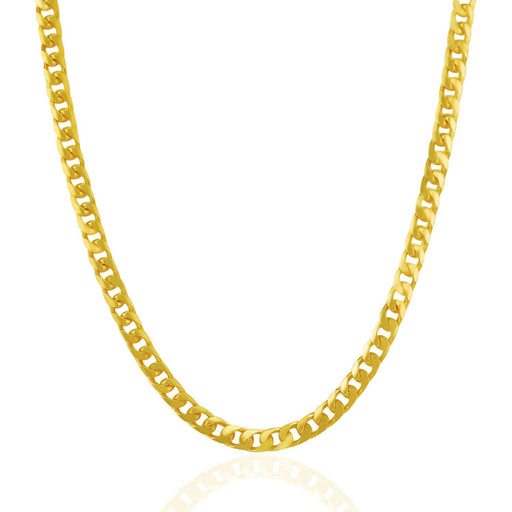 Bids.com 4.4mm 14k Yellow Gold Solid Miami Cuban Chain Necklaces White Smoke 20 / Yellow Gold,22 / Yellow Gold,24 / Yellow Gold,One / Yellow Gold