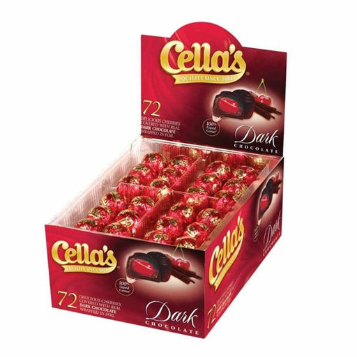 Cella's Cella's Dark Chocolate Covered Cherries 72ct Box Candy & Chocolate White Smoke
