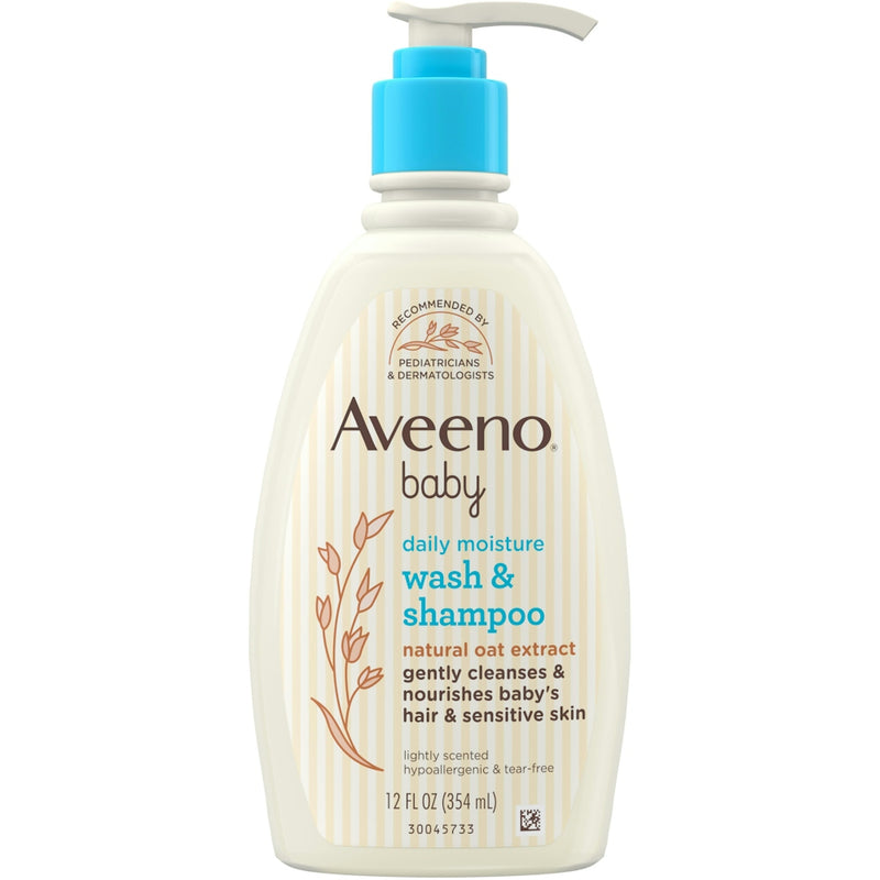 Aveeno Aveeno Baby Wash And  Shampoo, Lightly Scented  12 Oz Shampoo White Smoke