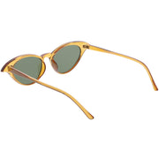 zeroUV Women's Retro Low Pointed Cat Eye Sunglasses C737 Sunglasses White Smoke Black Smoke,Brown Green,Red Smoke,White Smoke
