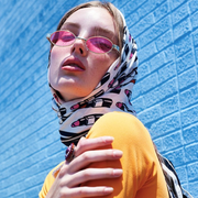 zeroUV Retro 1990's Small Color Tone Oval Metal Sunglasses C709 Sunglasses Sky Blue Gold Red,Black Red,Black Blue,Gold Pink,Bronze Orange,Bronze Yellow