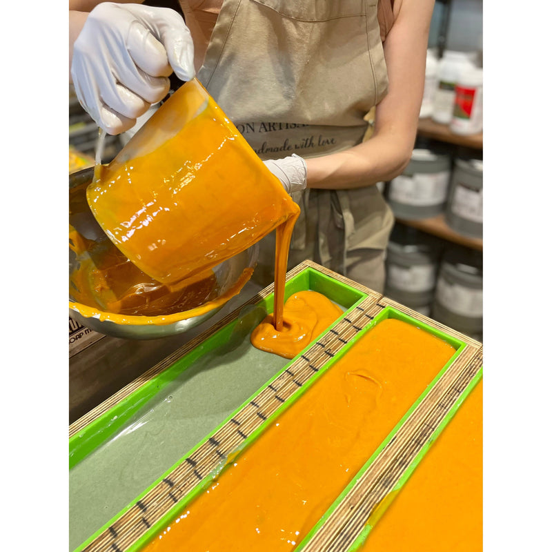 MION Artisan Soap Co. Lemongrass & Orange Tea | Cocoa Butter Soap Dark Goldenrod