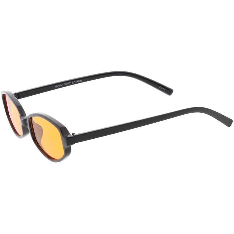 zeroUV Retro Small Rectangle Color Toned Lens Sunglasses C751 Sunglasses White Smoke Black Orange,Black Red,Black Yellow,Black Blue,Black Pink