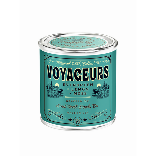 Good & Well Supply Co Voyageurs National Park Candle Candles White Smoke Half Pint / 8oz / Cotton Wick,Pint / 14oz / Cotton Wick