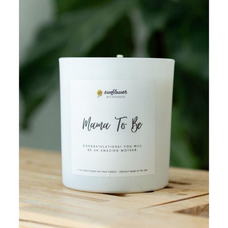 Sunflower Motherhood Mama To Be Pregnancy Candle Candles Black