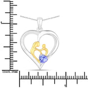 Bids.com 0.45 Carat Genuine Tanzanite .925 Sterling Silver Pendant Pendants White Smoke size 18.00