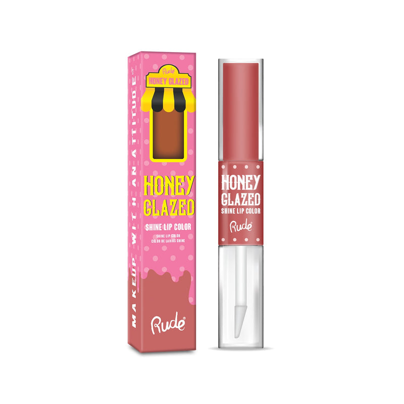 Rude Cosmetics Honey Glazed Shine Lip Color Lip Gloss Pale Violet Red Sprinkled