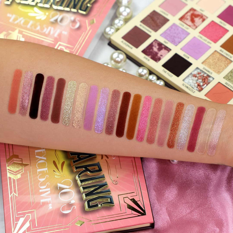 Rude Cosmetics The Roaring 20's Eyeshadow Palette - Excessive Eye Shadow Rosy Brown Excessive