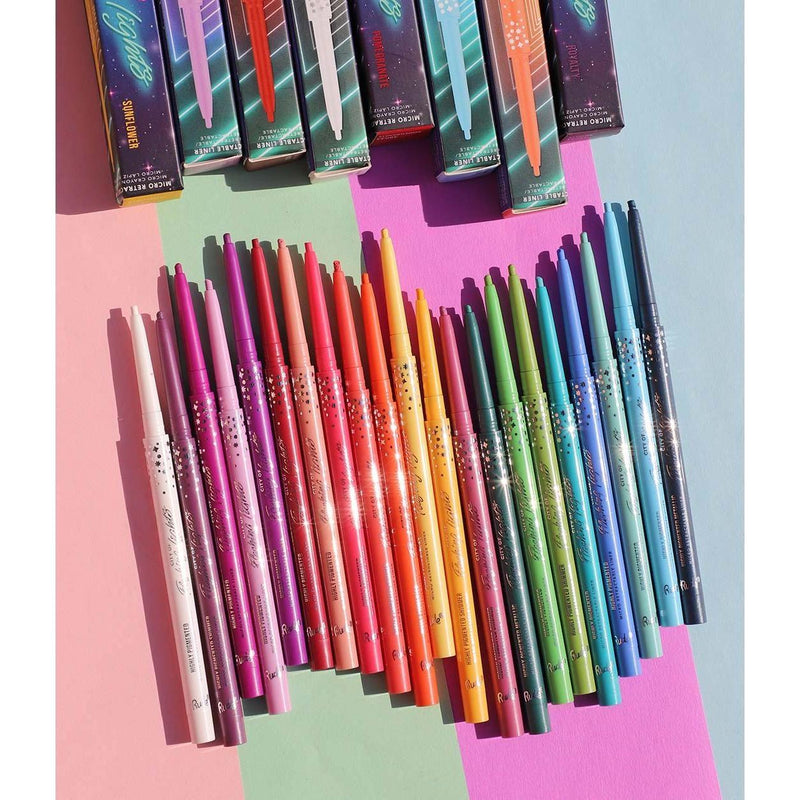 Rude Cosmetics City of Flashing Lights Micro Retractable Liner Collection Eyeliner & Lipliner Gray City of Flashing Lights Micro Retractable Liner - Set