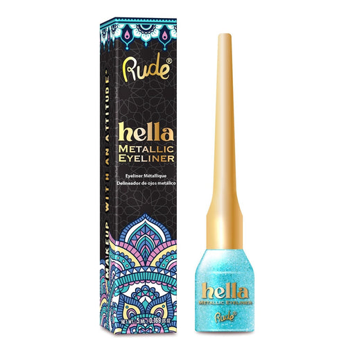 Rude Cosmetics Hella Metallic Eyeliner Eyeliner Dark Slate Gray Aquamarine,Sapphire,Garnet,Amber,Citrine,Tiger's Eye