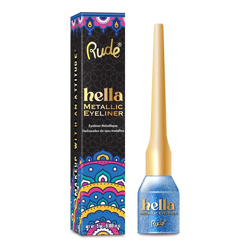 Rude Cosmetics Hella Metallic Eyeliner Eyeliner Dark Slate Gray Aquamarine,Sapphire,Garnet,Amber,Citrine,Tiger's Eye