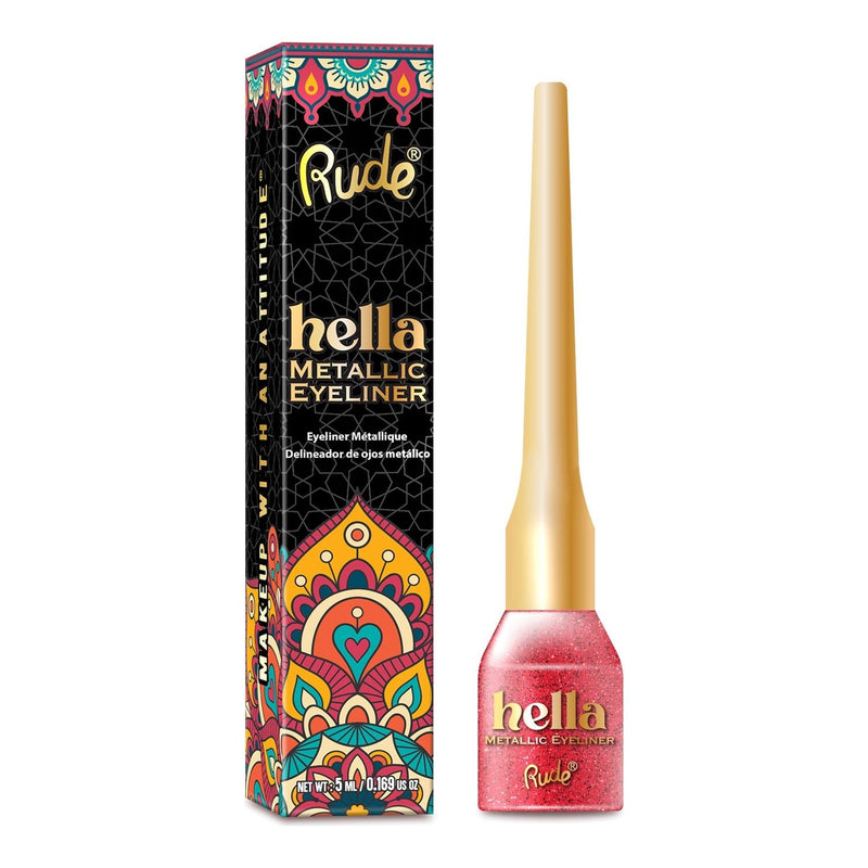 Rude Cosmetics Hella Metallic Eyeliner Eyeliner Black Aquamarine,Sapphire,Garnet,Amber,Citrine,Tiger's Eye