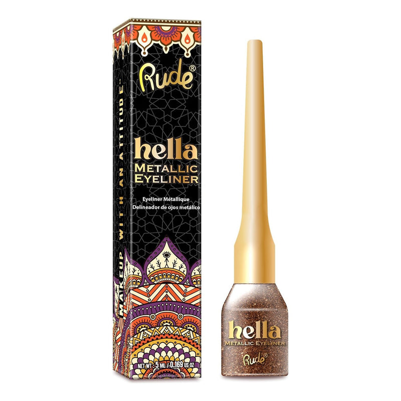 Rude Cosmetics Hella Metallic Eyeliner Eyeliner Tan Aquamarine,Sapphire,Garnet,Amber,Citrine,Tiger's Eye