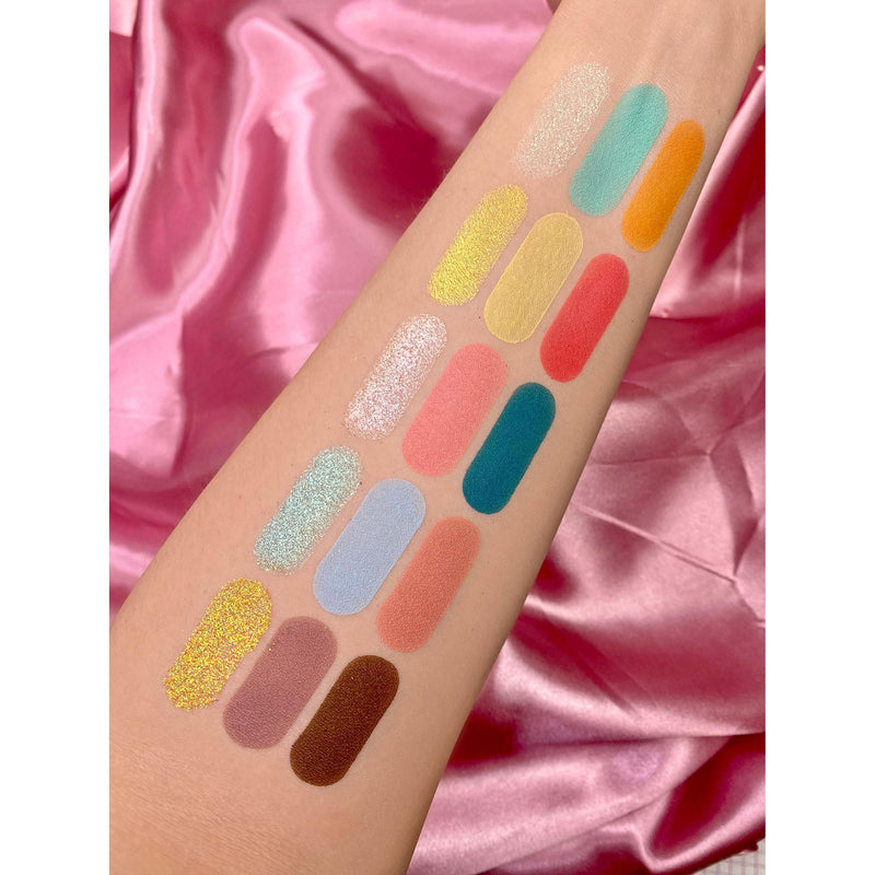 Rude Cosmetics Manga Collection Pressed Pigments & Shadows Palette - Adventures of Rudeko Eye Shadow Rosy Brown Adventures of Rudeko