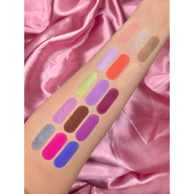 Rude Cosmetics Manga Collection Pressed Pigments & Shadows Palette - First Love Diary Eye Shadow Rosy Brown First Love Diary