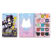 Rude Cosmetics Manga Collection Pressed Pigments & Shadows Palette - Cat Girl Chronicles Eye Shadow Thistle Cat Girl Chronicles