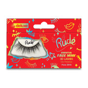 Rude Cosmetics Essential Faux Mink Deluxe 3D Lashes False Eyelashes Red Pixie