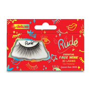 Rude Cosmetics Essential Faux Mink Deluxe 3D Lashes False Eyelashes Red Queen Bee