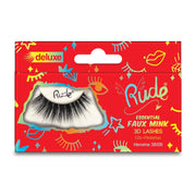 Rude Cosmetics Essential Faux Mink Deluxe 3D Lashes False Eyelashes Red Heroine