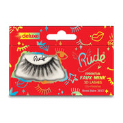 Rude Cosmetics Essential Faux Mink Deluxe 3D Lashes False Eyelashes Red Boss Babe