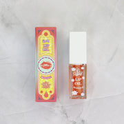 Rude Cosmetics Lip Oil Massage Lip Oil Light Gray Chillaxin' Cherry,Energizing Grapefruit,Strawberry Sauna,Peach Refresh,Pampered Passionfruit,Green Tea Detox