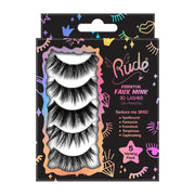 Rude Cosmetics Essential Faux Mink 3D Lashes 5 Variety Pack False Lashes Gray Seduce Me