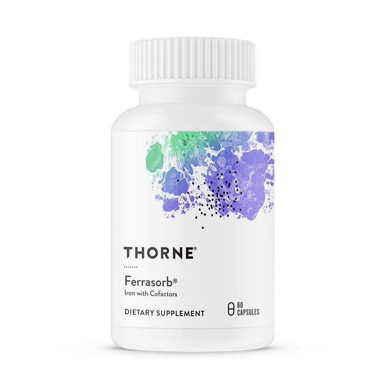Thorne Research Thorne Research Ferrasorb Iron With Cofactors 60 Capsules Vitamins & Supplements Lavender