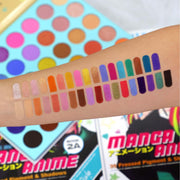 Rude Cosmetics Manga Anime 35 Pressed Pigment & Shadows Book 2A Eye Shadow Rosy Brown Book 2A
