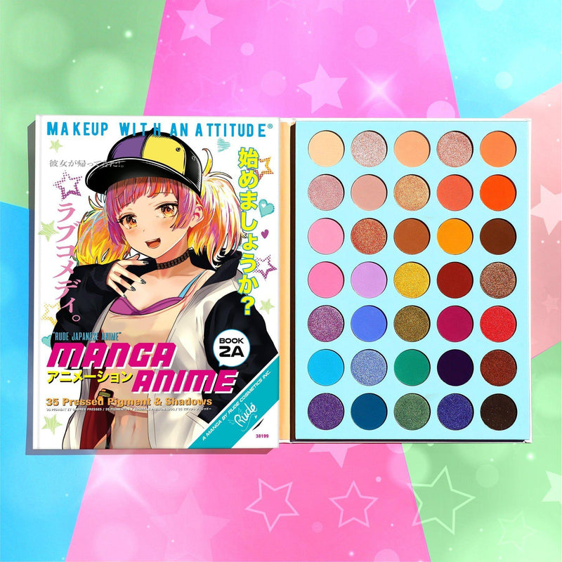 Rude Cosmetics Manga Anime 35 Pressed Pigment & Shadows Book 2A Eye Shadow Thistle Book 2A