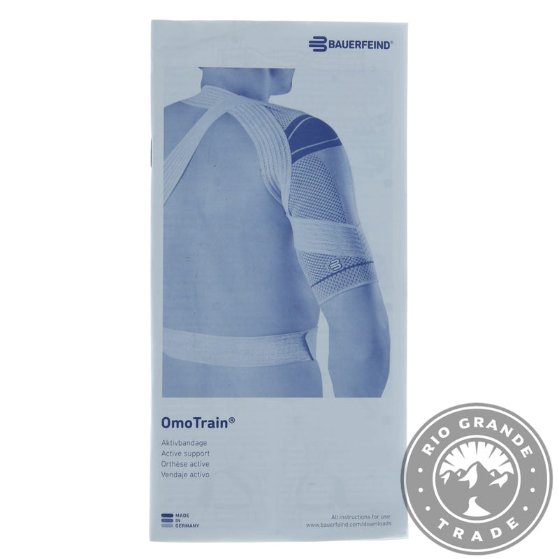 0 Bauerfeind OmoTrain - Shoulder Support Brace 11071702080006 Titanium 6 Supports & Braces White Smoke