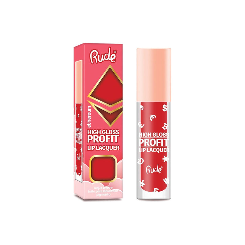 Rude Cosmetics High Gloss Profit Lip Lacquer Lip Gloss Maroon Ethereum
