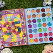 Rude Cosmetics Flower Love 35 Pressed Pigment & Shadows - Florist Eyeshadow Dark Gray Florist
