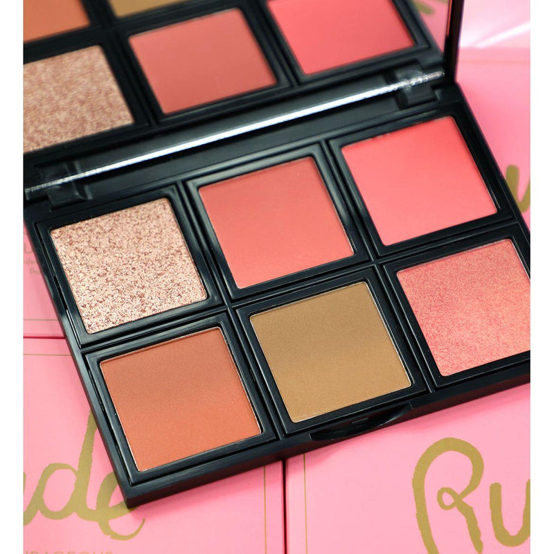 Rude Cosmetics Courageous Blush Palette Face Palettes Dark Slate Gray