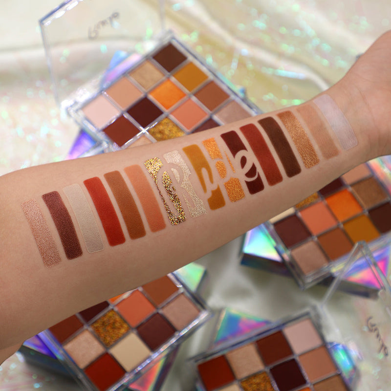 Rude Cosmetics Be Square Pressed Pigments & Shadows - Nerdy Eye Shadow Rosy Brown Nerdy