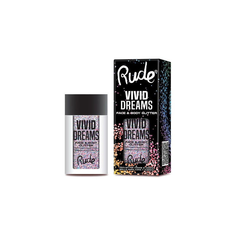 Rude Cosmetics Vivid Dreams Face & Body Glitter Loose Glitter & Pigments Black Multiverse