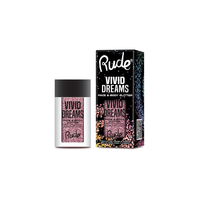 Rude Cosmetics Vivid Dreams Face & Body Glitter Loose Glitter & Pigments Black Daydream