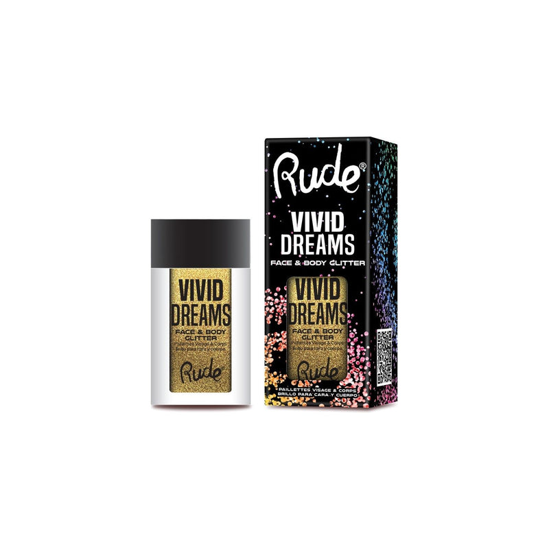 Rude Cosmetics Vivid Dreams Face & Body Glitter Loose Glitter & Pigments Black Sweet Escape