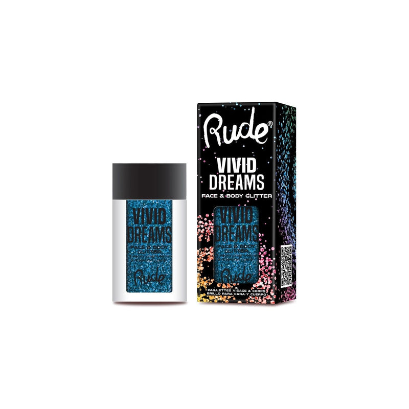 Rude Cosmetics Vivid Dreams Face & Body Glitter Loose Glitter & Pigments Light Gray Fragmented Reality