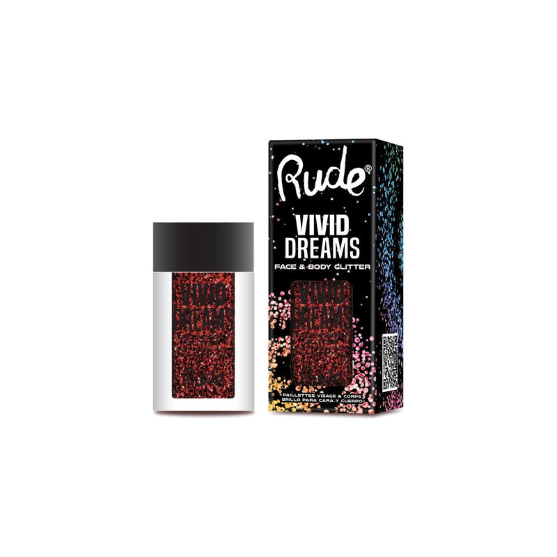Rude Cosmetics Vivid Dreams Face & Body Glitter Loose Glitter & Pigments Gray Nirvana