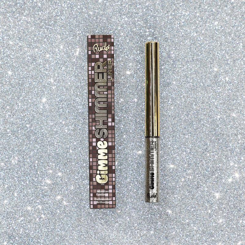 Rude Cosmetics Gimme Shimmer Liner Eyeliner Gray Diamond,Rose Quartz,Sugar Plum,Crystal Ice,Emerald,Pot of Gold,Lucky Penny,Firecracker,Smokey Topaz,Black Diamond