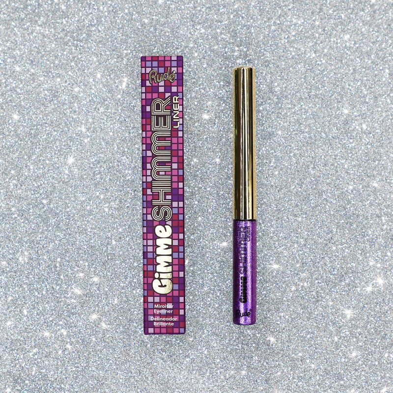 Rude Cosmetics Gimme Shimmer Liner Eyeliner Gray Diamond,Rose Quartz,Sugar Plum,Crystal Ice,Emerald,Pot of Gold,Lucky Penny,Firecracker,Smokey Topaz,Black Diamond