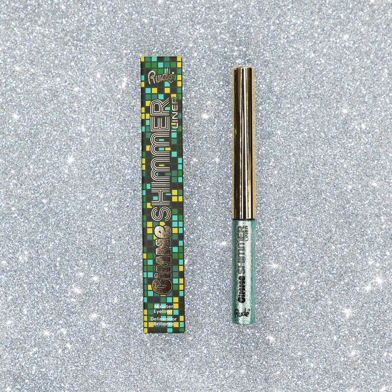 Rude Cosmetics Gimme Shimmer Liner Eyeliner Gray Diamond,Rose Quartz,Sugar Plum,Crystal Ice,Emerald,Pot of Gold,Lucky Penny,Firecracker,Smokey Topaz,Black Diamond