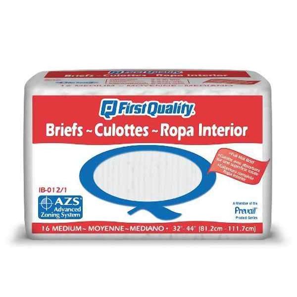 Prevail Prevail First Quality IB Brief Medium 32"-44" - (case 6X16) Bicycle Shorts & Briefs White Smoke